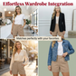 Kvinnors högmidjade veckade shorts