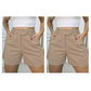 Kvinnors högmidjade veckade shorts