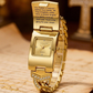 ✨50% RABATT NU!💎Elegant Kristallkors-klocka – Geometrisk Rektangulär Urtavla, Premium Metallarmband, Perfekt Present & Daglig Elegans