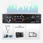 2-kanals 600 W mini-hifi-förstärkare med digital Bluetooth-ljud och FM-radio