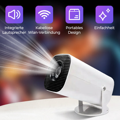 🎬 50% RABATT NU!✨ 1080P HD Bärbar WiFi Projektor – Trådlös, Kristallklar & Kompakt – Hemmabio Essential 🍿