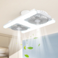 🌬️✨ Dubbel takfläkt med LED-ljus – modern design med fjärrkontroll för vardagsrum och sovrum