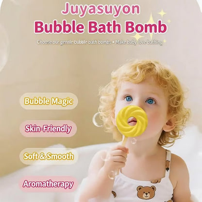 🎁Stor rea! Köp nu och spara mycket pengar✨ Köp 1 få 1 GRATIS🍭Återanvändbar söt Lollipop-badbomb, färgglad bubbelboll för roligt bad