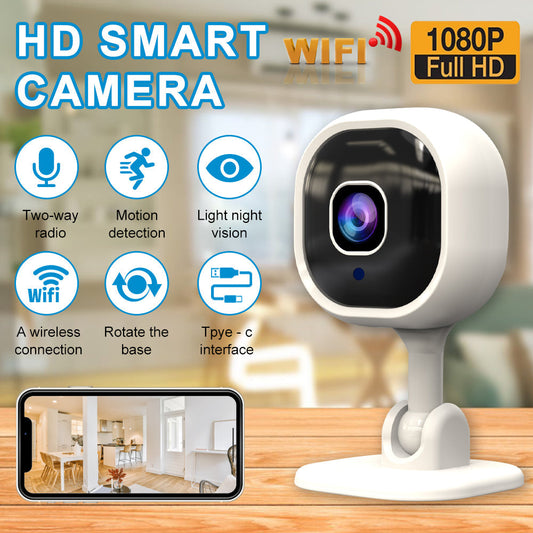 🔥50% RABATT✨Trådlös smart HD-hemövervakningskamera