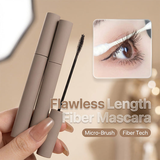 Kladdfri fibermascara för långa och böjda fransar