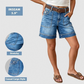🩳 50% RABATT NU! 👖 Bermudashorts i Denim för Damer – Stretchiga & Bekväma – Perfekt för Sommaren – Medelhög Midja & Fickor 🌸