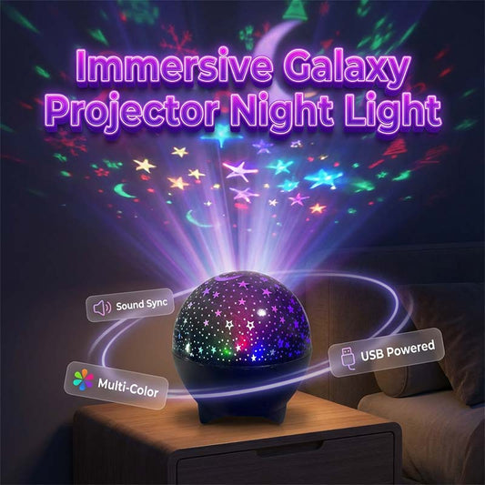 🔥 Gör kvällen magisk på sekunder – kompakt USB-galaxyprojektor med stämningsfullt LED-ljus 🌌