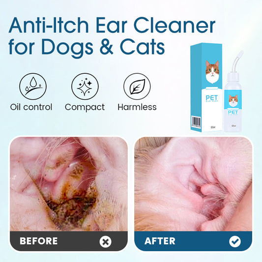 🧴 50% RABATT NU! Öronrengöring mot klåda för hundar och katter – mild, naturlig & effektiv – lugnar irriterade öron 🐾✨