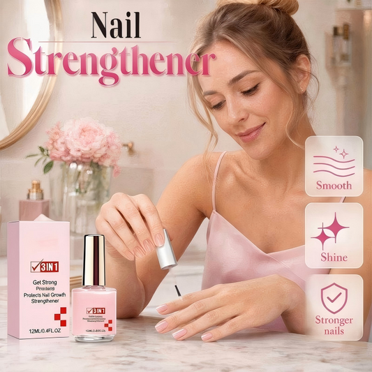 ✨3-i-1 nagelstärkande behandling, reparerande serum för svaga, mjuka och spruckna naglar, glänsande härdare för skadade naglar