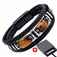 Flätat PU-läderarmband för män och kvinnor