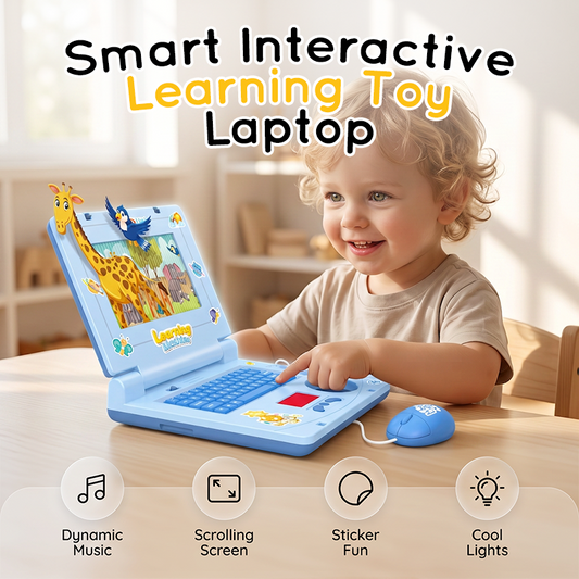 💻 50 % rabatt! 🧸 Interaktiv leksaksdator – med ljus, ljud och lärorika spel – som främjar kreativitet och motorik genom lek 🎵