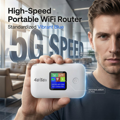 Bärbar mobil WiFi-hotspot med 4G/5G LTE