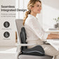 Ergonomisk memoryskum sittdyna med ryggstöd