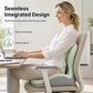 Ergonomisk memoryskum sittdyna med ryggstöd