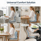Ergonomisk memoryskum sittdyna med ryggstöd