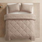 🛏️✨ 3-delat vadderat täckset med örngott – molnlik komfort, diamantkvistring och fukttålig mikrofiber 💤