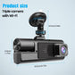 🚗 Dashcam med tre kameror: 1080P Full HD, fram/inuti/bak, mörkerseende, G-sensor, parkeringsläge