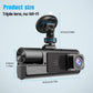 🚗 Dashcam med tre kameror: 1080P Full HD, fram/inuti/bak, mörkerseende, G-sensor, parkeringsläge