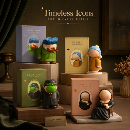Blindboxfigurer med konstnärlig design