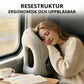 🛏️✈️ Uppblåsbar ergonomisk resekudde – 360° nackstöd & 45° vilovinkel för bekvämare resor 💤✨