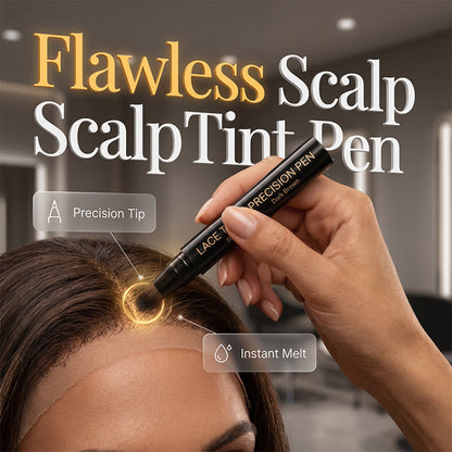 ✨ 50 % RABATT NU! Spetstoningspenna för hårbotten – omedelbar smältpenna för spetsknutar, svettbeständig toning för perukens hårfäste, naturlig hårbottenlook för spetsfrontperuker