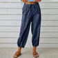 💓50% RABATT!💞 Dambyxor med vida raka ben – Andningsbar bomull och linne, smickrande passform och praktiska fickor 👖