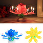 Flerfärgat överraskningsljus i form av en lotusblomma