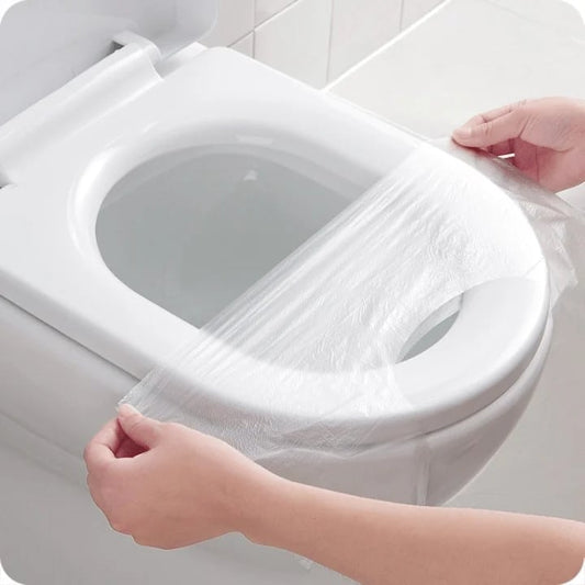 🔥 Sista dagskampanj 50% rabatt - Engångsskydd för toalettsits i plast - Ingen oro för offentlig toalett längre👋