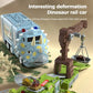 Ny Dinosaur Transforming Engineering Truck Track Toy Set